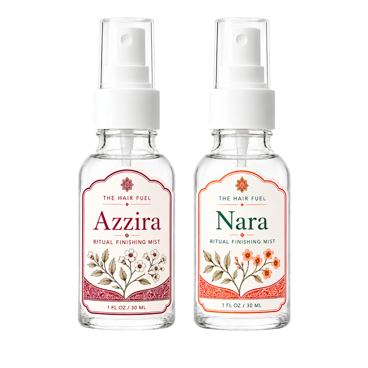 Golden Botanical Hair Finishing Mist Mini Duo | Azzira + Nara