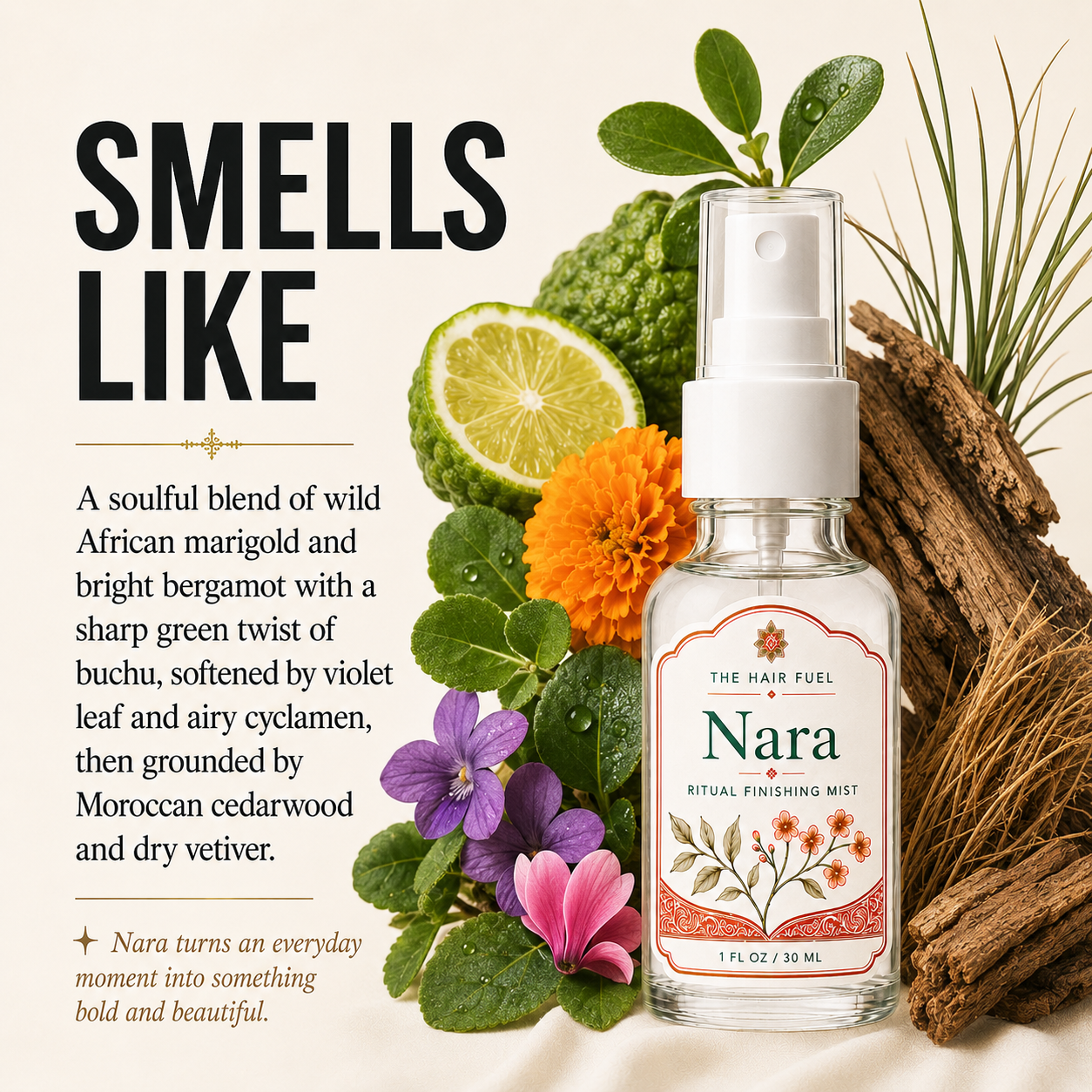 Golden Botanical Hair Finishing Mist Mini Duo | Azzira + Nara
