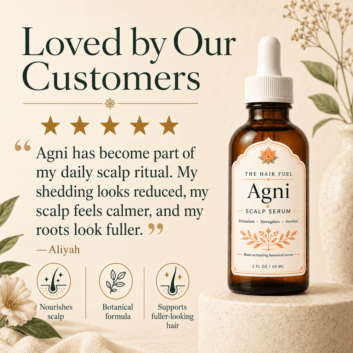 Agni Growth | Concentrated Daily Root Renewal Scalp SerumThe Hair Fuel