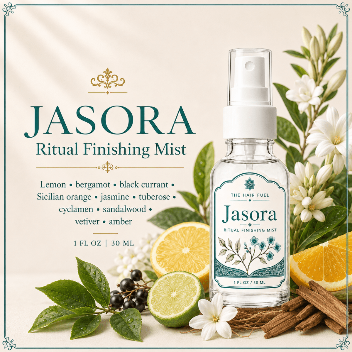Jasora Hair Perfume Fresh Citrus & Floral MistThe Hair Fuel