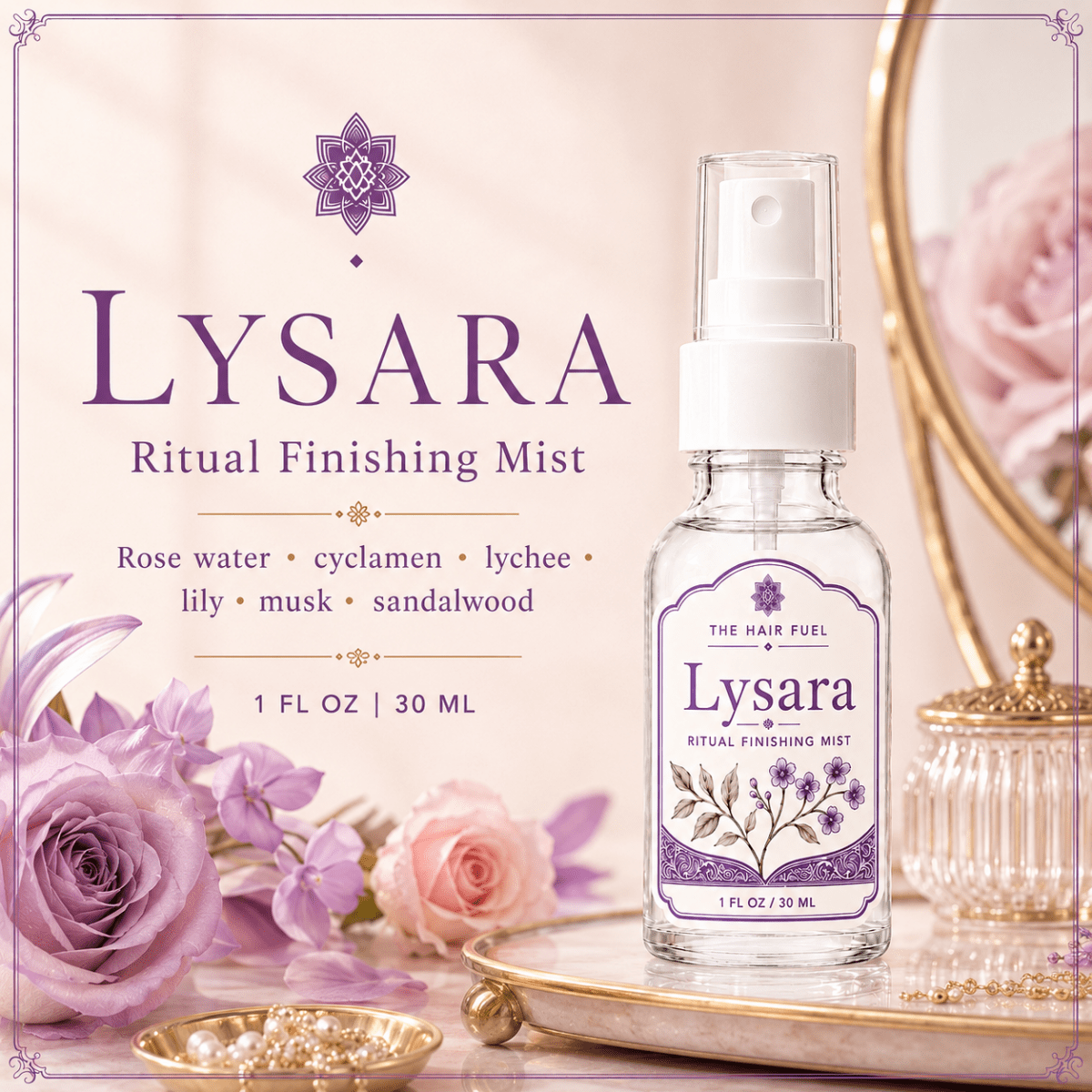 Lysara Hair Perfume Radiant Floral ScentThe Hair Fuel