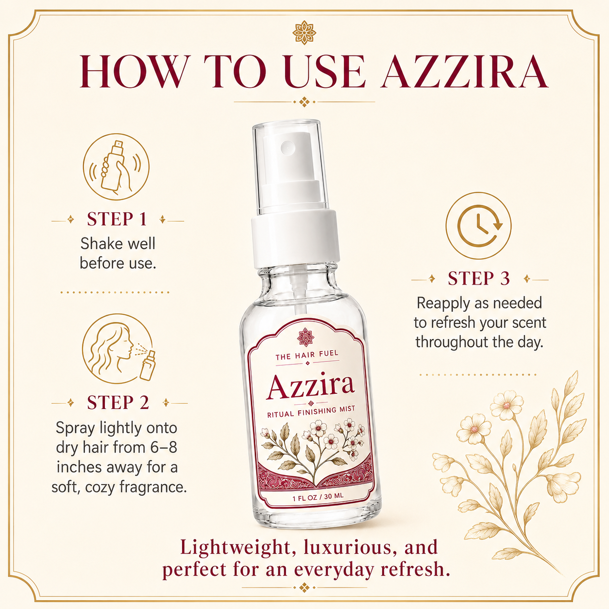 Azzira Hair Perfume Exotic Floral Mist
