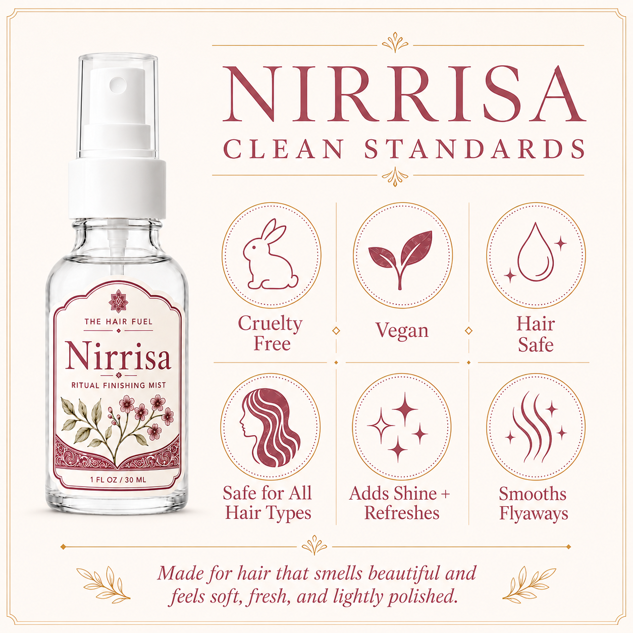 Nirrisa Hair Perfume Luxurious Floral Mist