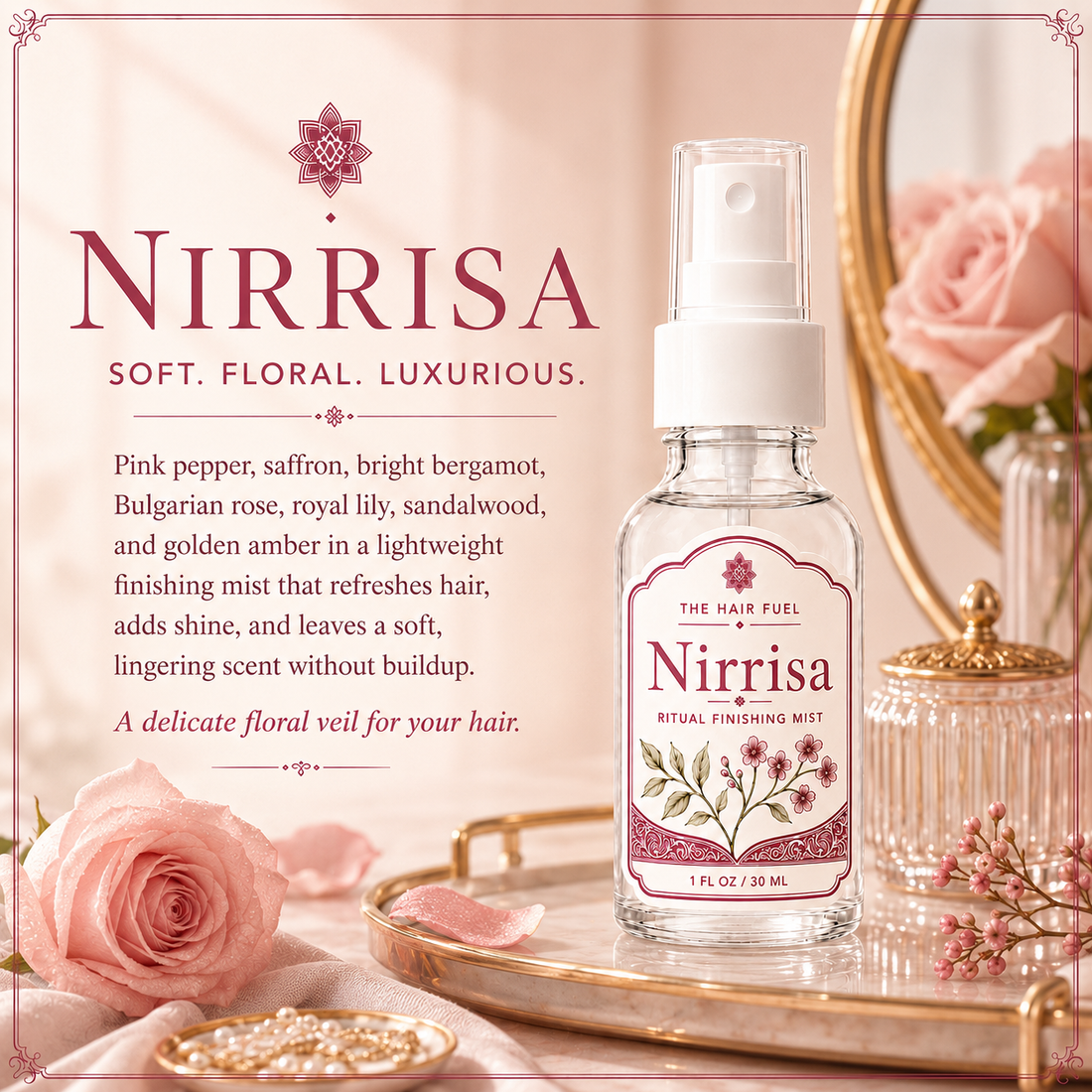 Nirrisa Hair Perfume Luxurious Floral Mist
