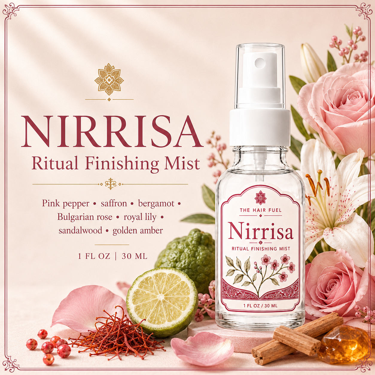 Nirrisa Hair Perfume Luxurious Floral Mist