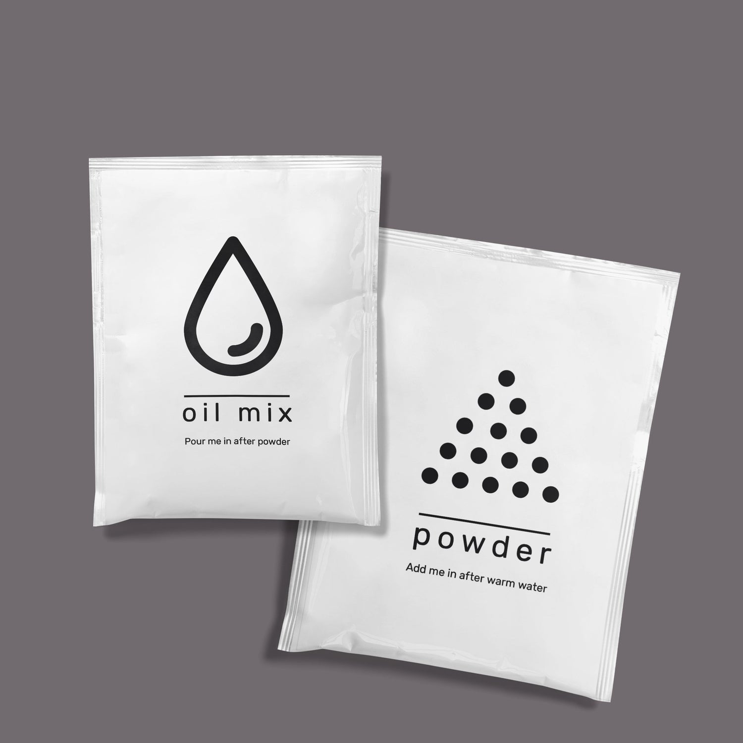 The Hair Fuel – sachet mockup dark bg