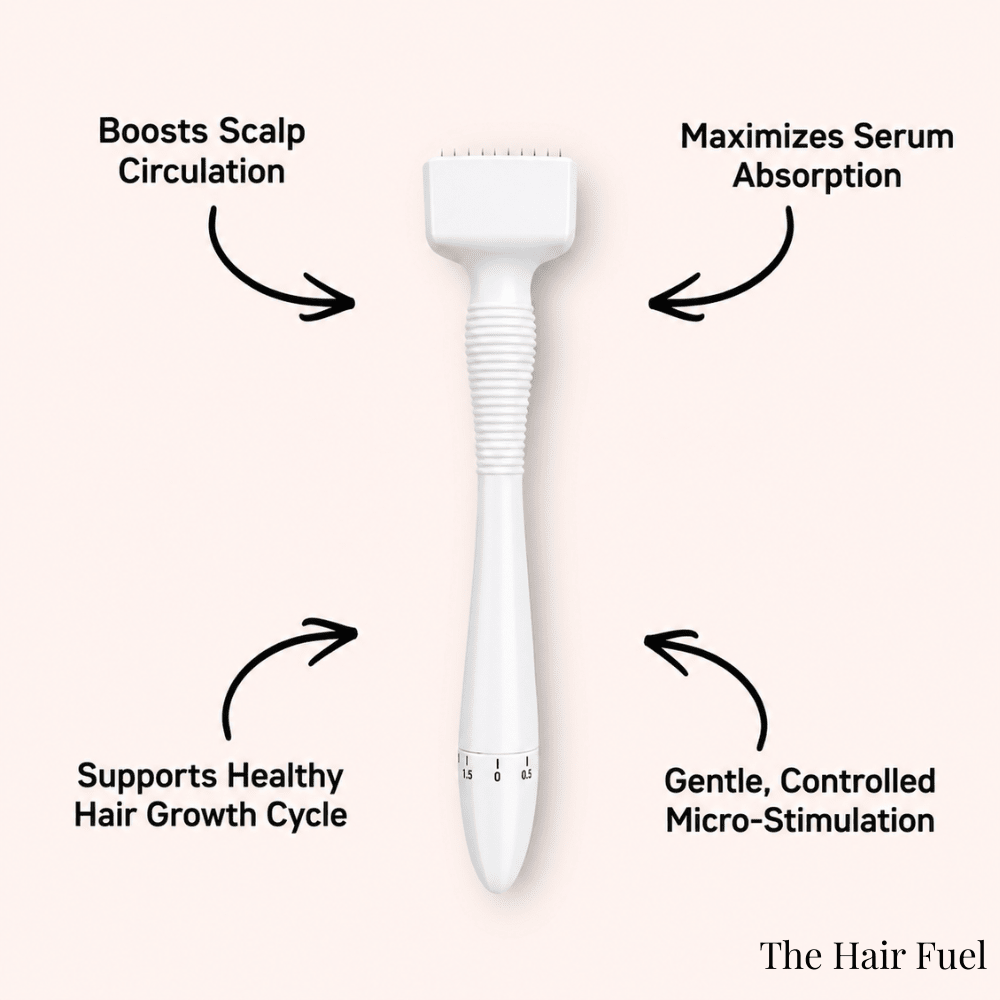 Derma Stamp for Hair Growth &amp; Scalp MicroneedlingThe Hair Fuel