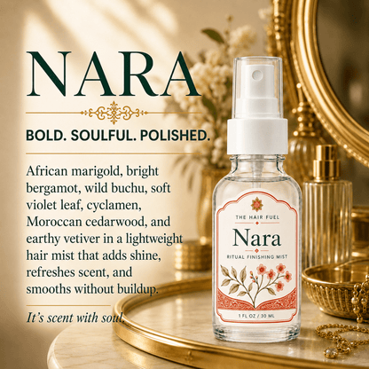 Golden Botanical Hair Finishing Mist Mini Duo | Azzira + NaraThe Hair Fuel