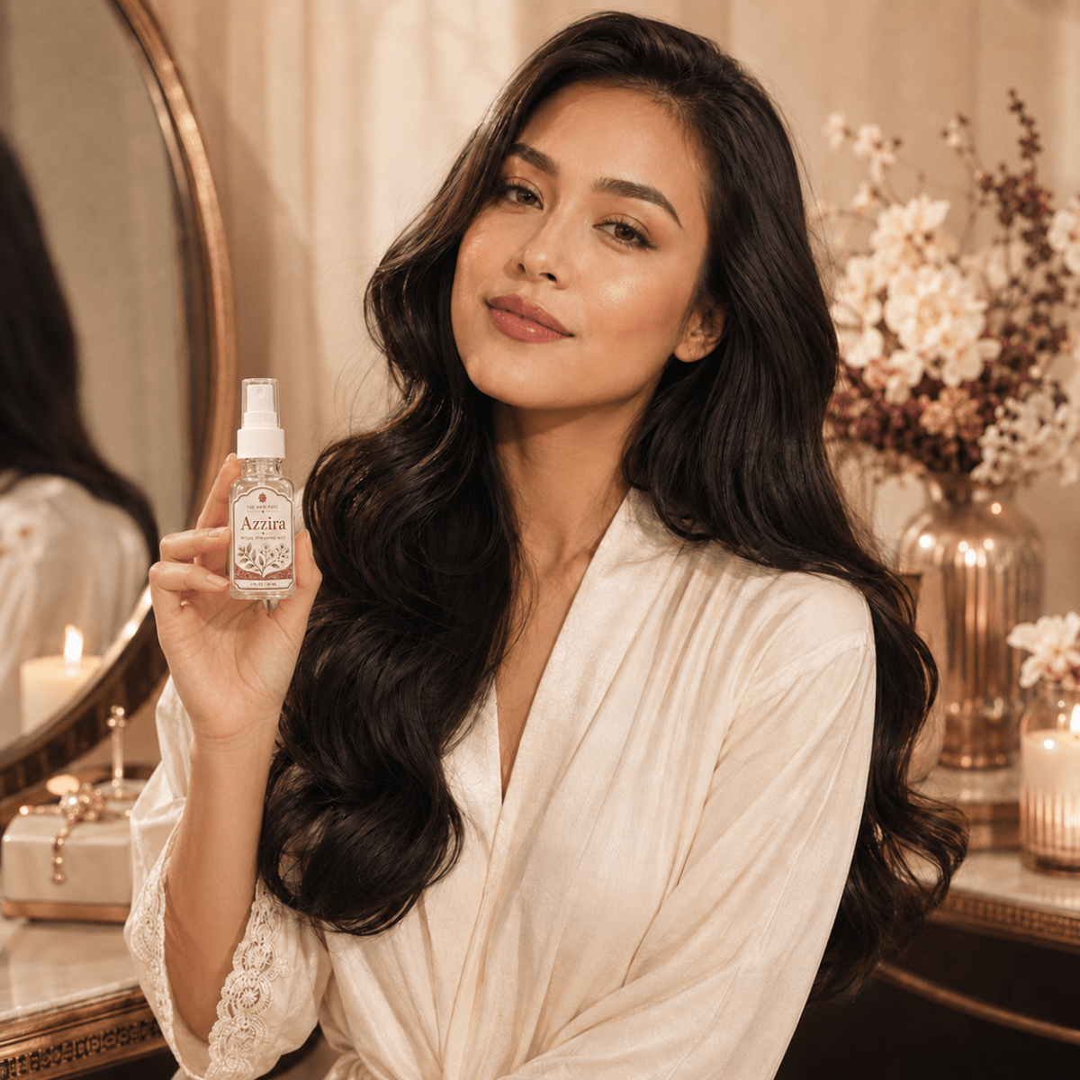 Golden Botanical Hair Finishing Mist Mini Duo | Azzira + NaraThe Hair Fuel