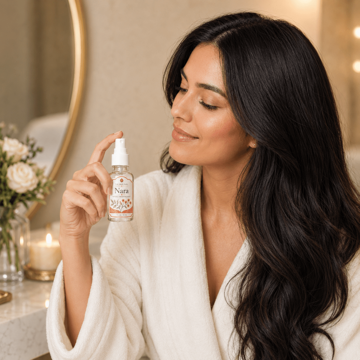 Golden Botanical Hair Finishing Mist Mini Duo | Azzira + NaraThe Hair Fuel