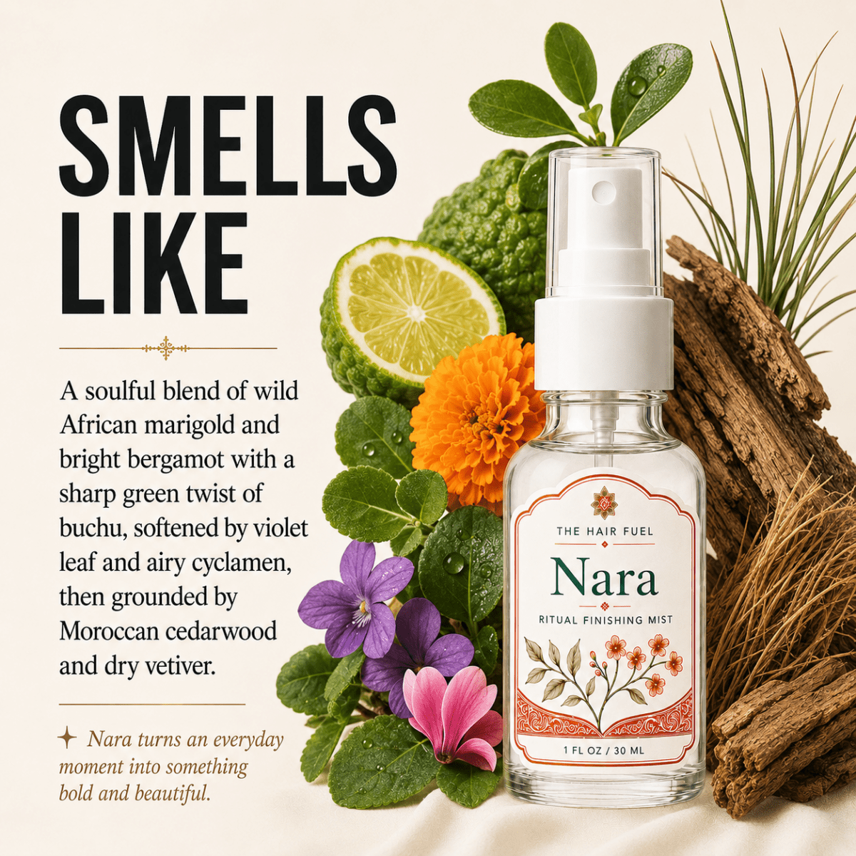 Golden Botanical Hair Finishing Mist Mini Duo | Azzira + NaraThe Hair Fuel