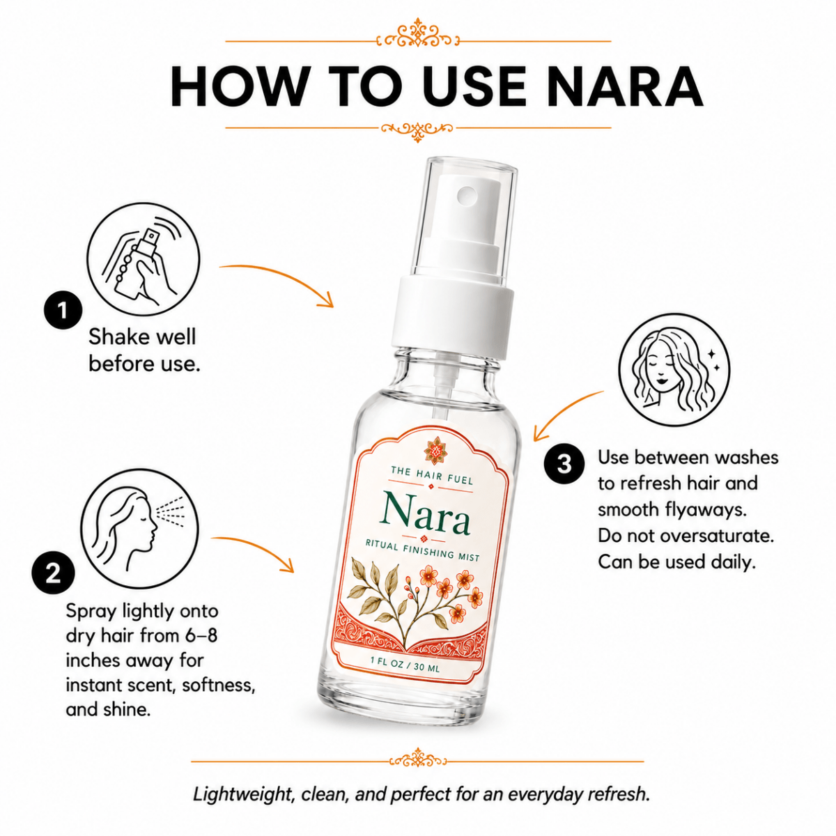 Nara Hair Perfume MistThe Hair Fuel